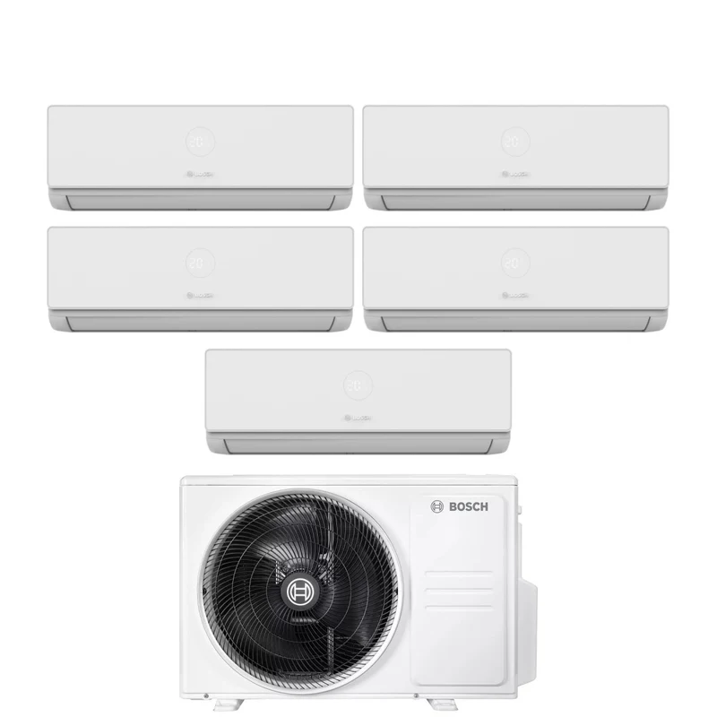Condizionatore Penta Split Bosch CLIMATE 4000i 9+9+9+9+9 con 5000M 125/5 E R-32 Wi-Fi Optional