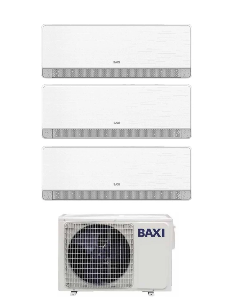 Condizionatore Trial Split Baxi SIDERA 9+9+12 con LSGT60-3M R-32 Wi-Fi Integrato