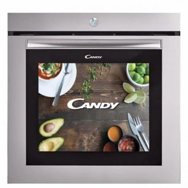 Forno Elettrico Ad Incasso Candy Full Touch Watch-Touch 80 Litri Classe A (A59,5xL59,5xP56,8) Inox Multifunzione con Grill Telecamera interna e Schermo full Touch