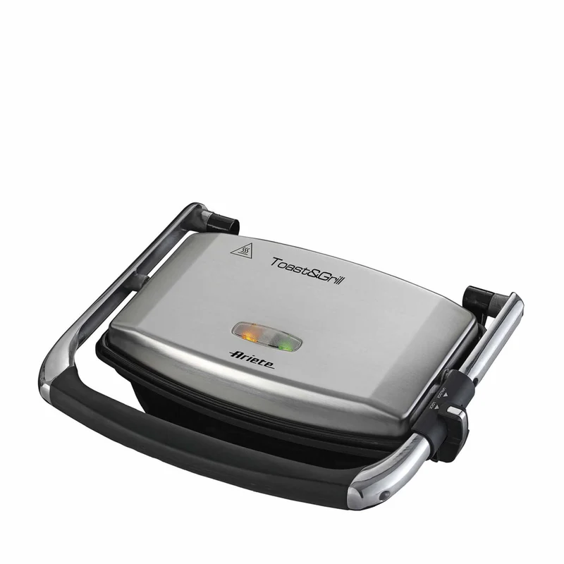 Ariete 1911 Toast Grill Slim Piastra elettrica antiaderente 1000W argento
