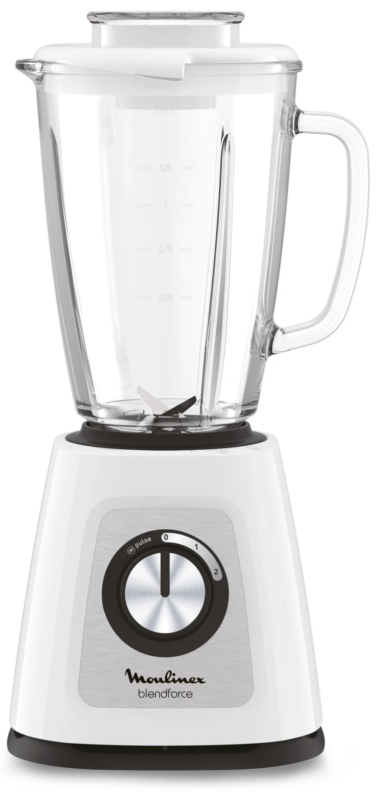 Moulinex Blendforce 2 LM4351 Frullatore 800W Tritaghiaccio Bianco 1,25L Vetro