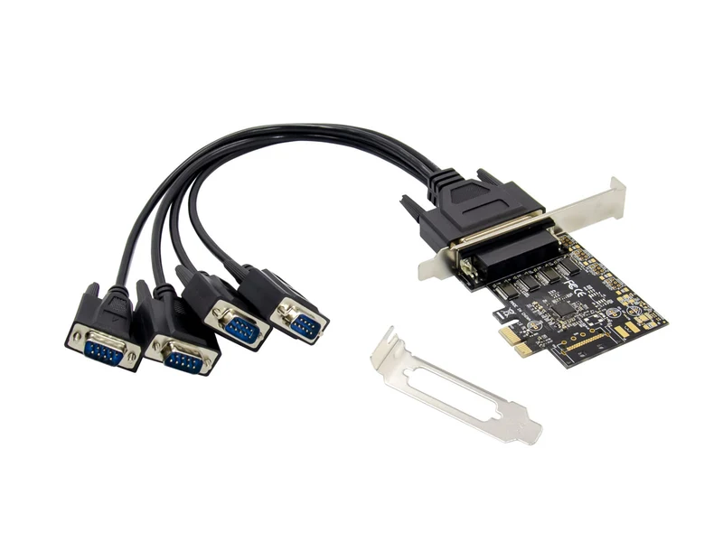 Conceptronic EMRICK12B Scheda PCIe RS-232 4 Porte Seriali Interna Nera Adattatore