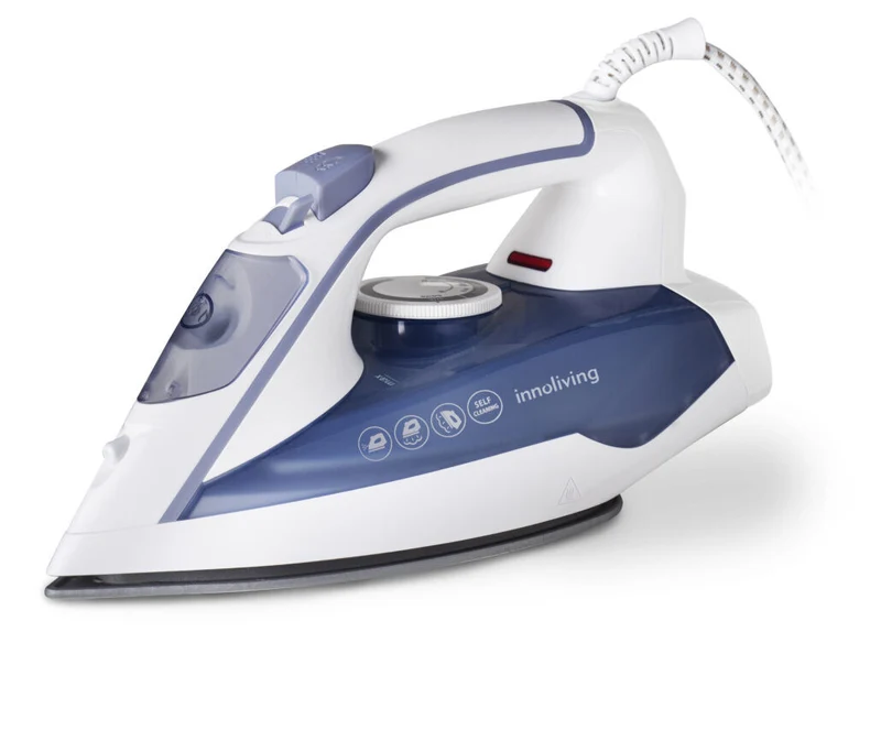 Innoliving Ferro da Stiro a Vapore INN-679 2400W Piastra Ceramica 300ml Blu/Bianco