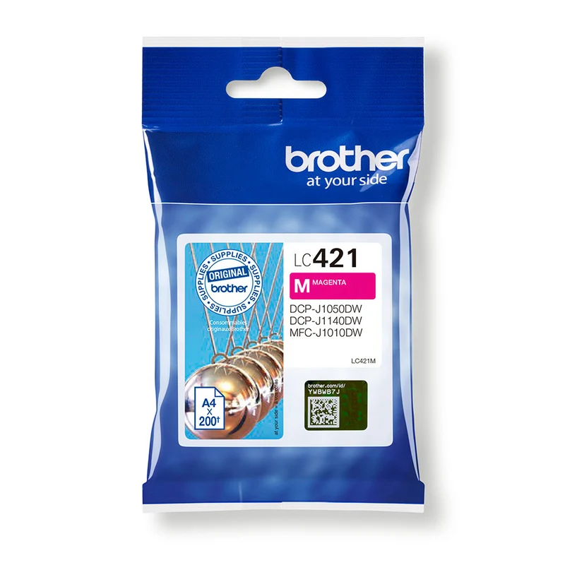 Brother Cartuccia Inkjet LC421M Magenta Originale 200 pagine per DCP-J1050DW