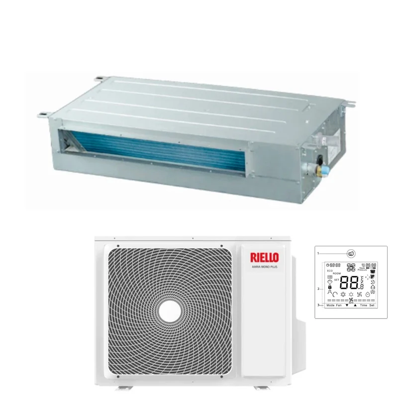 Condizionatore Canalizzato Riello 12000 Btu AMD 35 PAI 20216030 R-32 con Comando a Filo di serie