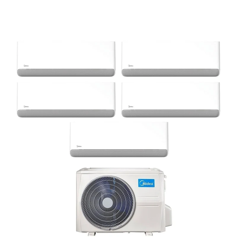 Condizionatore Penta Split Midea Breezeless E 9+9+9+9+9 con M5OE-42HFN8-Q R-32 Wi-Fi Integrato
