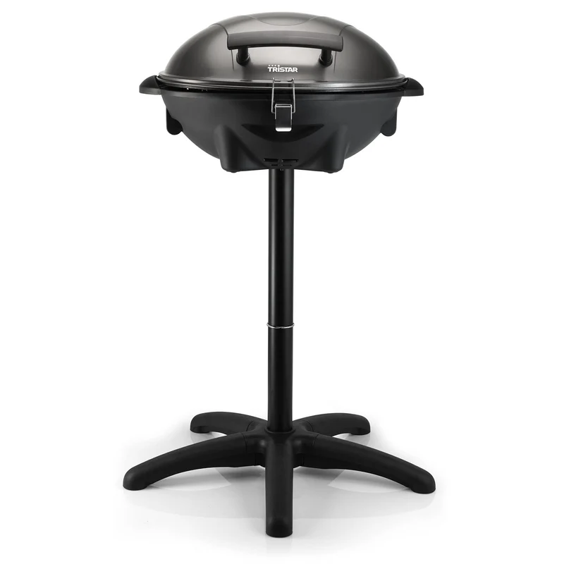Tristar Barbecue Elettrico BQ-2816 2200W Griglia Alluminio 46x35 cm con Supporto Nero