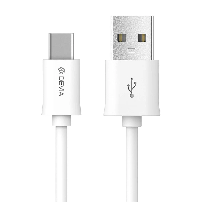 Devia Cavo USB-A a Type-C Serie Smart 2 metri Bianco 2.1A