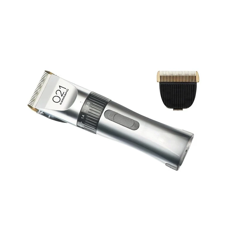 Elmot Tagliacapelli Professionale 021 – Testina in Ceramica, Doppia Alimentazione Rete/Batteria, 5 Regolazioni, 4 Pettini 3-12 mm, Made in Italy