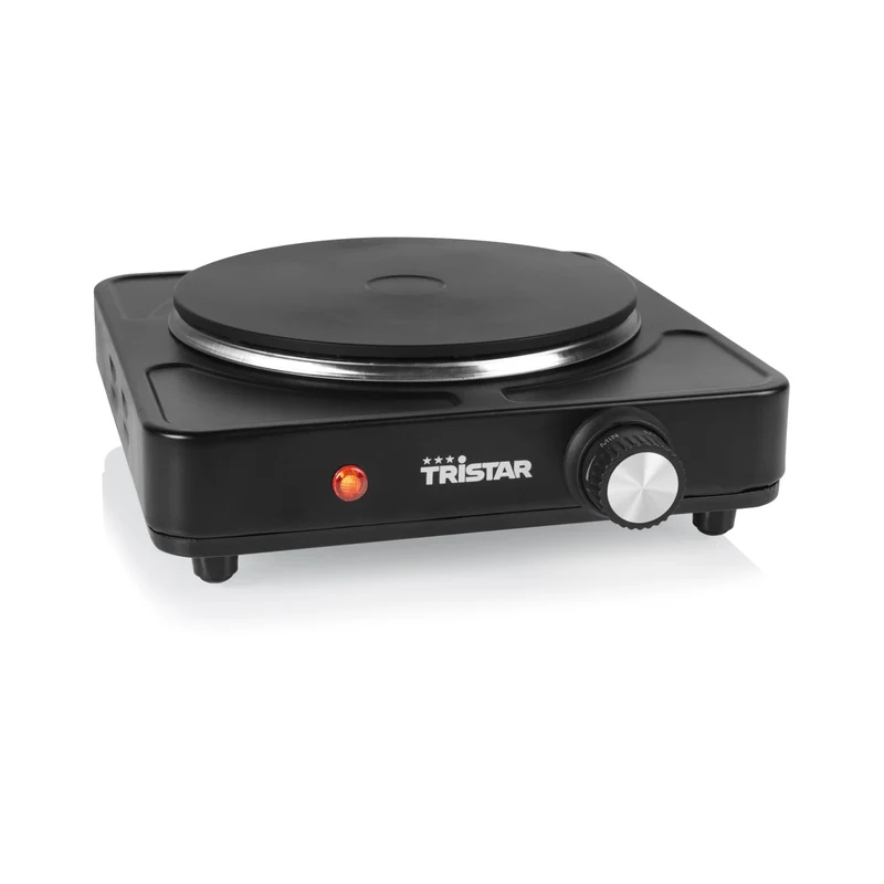 Tristar Piastra Elettrica KP-6151 1500W 18.5 cm 1 Fuoco Nero
