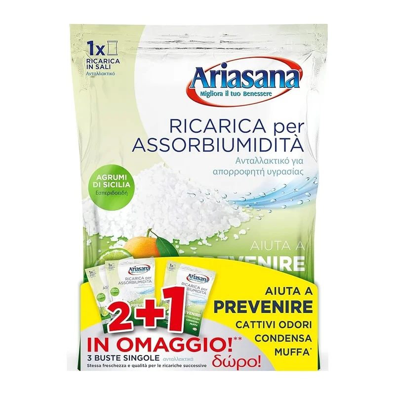 Kit Ariasana Ricariche Agrumi 3x2 Da 450 Gr