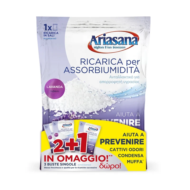 Kit Ariasana Ricariche Lavanda 3x2 Da 450 Gr