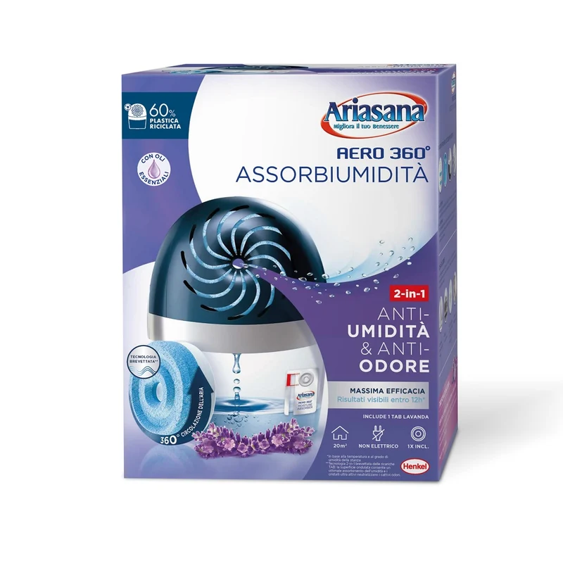 Kit Ariasana Aereo 360° + 1 Ricarica Lavanda 450gr