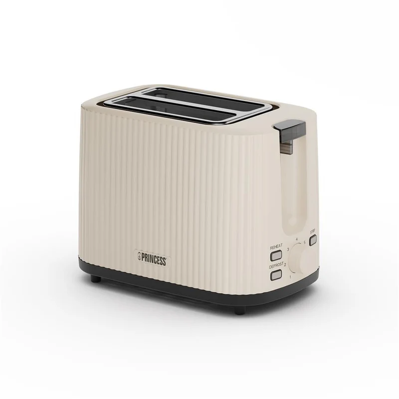 Princess Tostapane Wave 142337 2 Fessure 7 Livelli di Tostatura 930W Beige