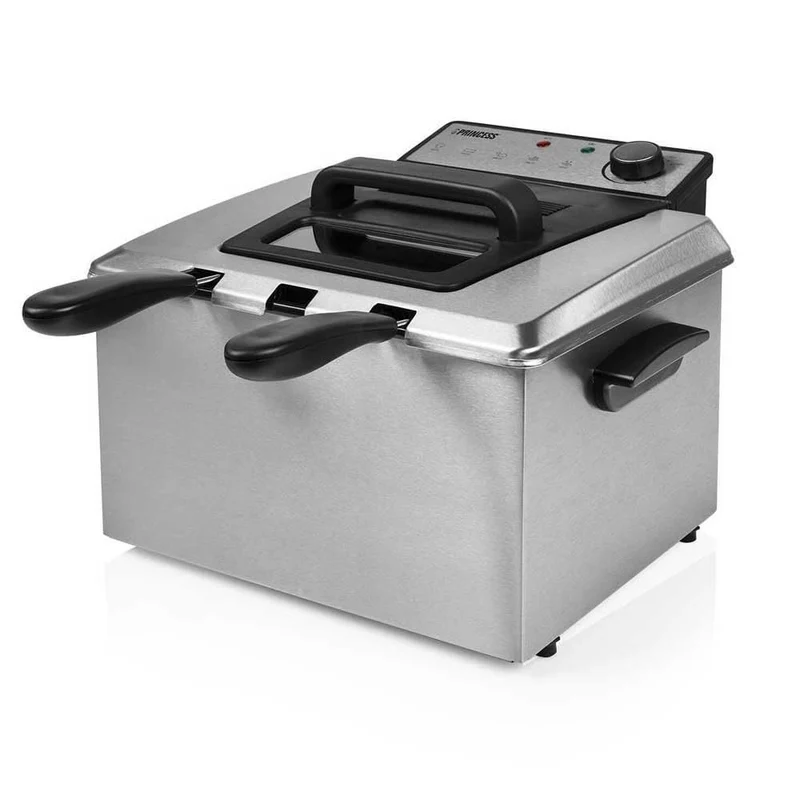 Princess Friggitrice a Zona Fredda 185000 5L 3270W 3 Cestelli Acciaio Inox