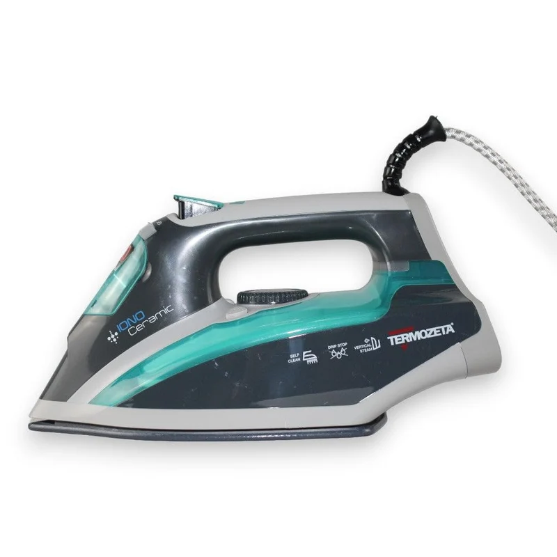 Termozeta Ferro a Vapore Iono Ceramic 73466N 2400W Piastra Ceramica Grigio