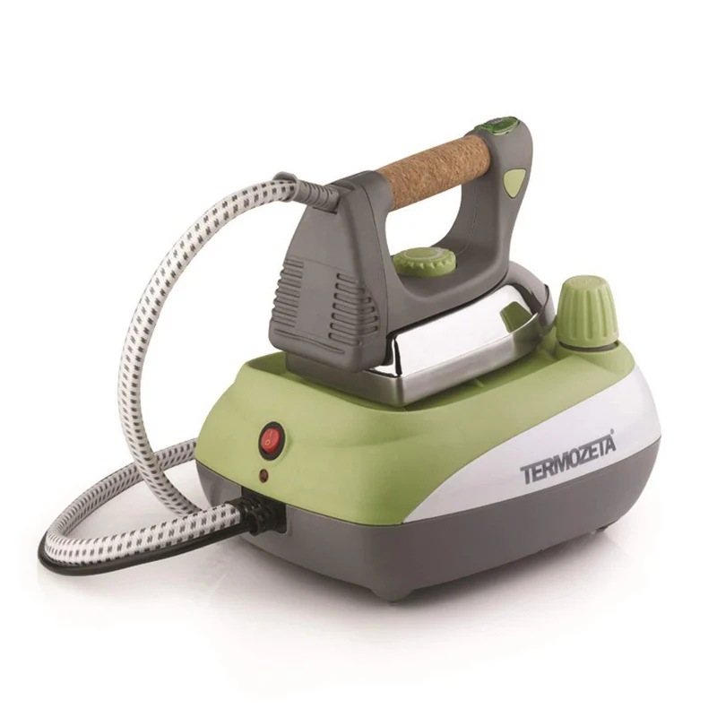 Termozeta Lea Ferro da Stiro a Caldaia 74358V 2000W Piastra in Alluminio Verde/Grigio