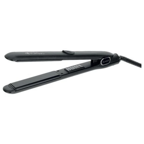 Elmot Platino Piastra per Capelli Nera in Ceramica con Riscaldamento Rapido 230°C
