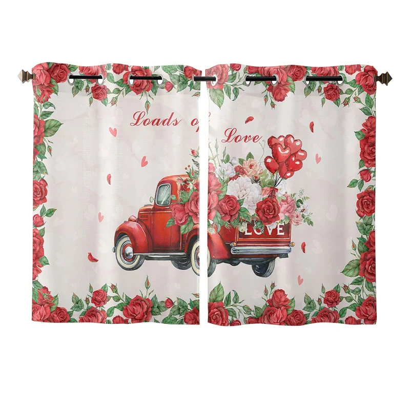 HOMECOLLECT Tenda Semitrasparente 132x72cm Set 2 Pannelli Poliestere Filtrante Luce