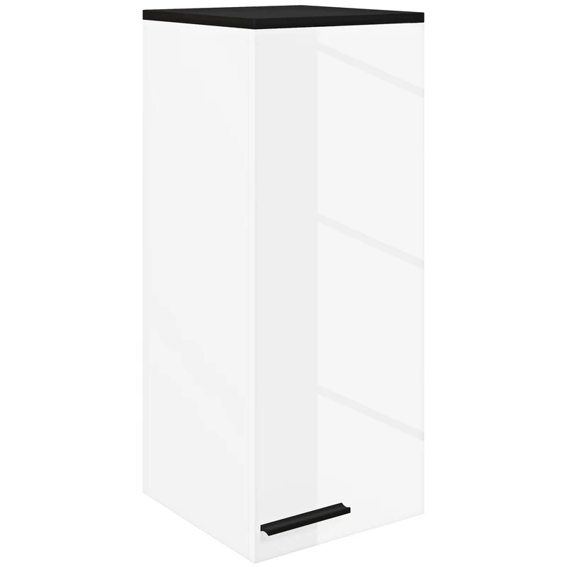 EasyComfort Armadietto Bagno da Parete con 3 Ripiani e Mensole Regolabili, 30x32x73 cm, Bianco