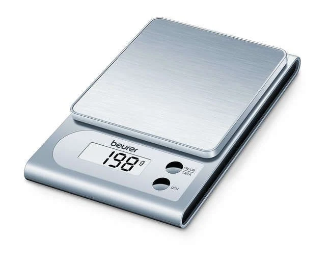 Beurer KS22 Bilancia da Cucina Digitale Acciaio Inox Portata 3kg
