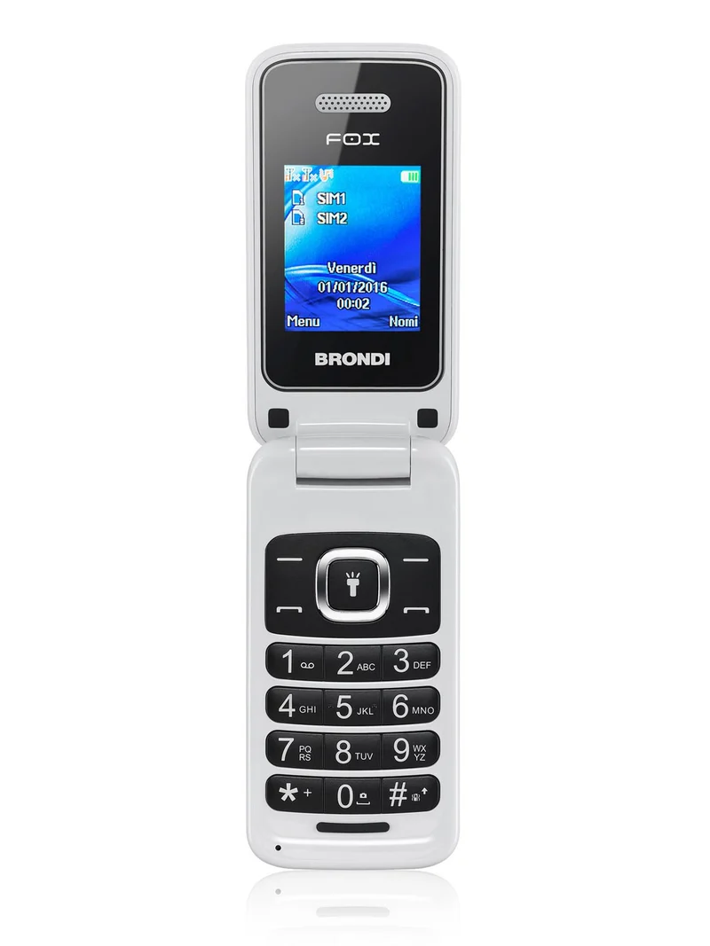BRONDI Fox 4.5 cm 1.77 74 g Bianco Dual SIM Fotocamera 1.3 MP