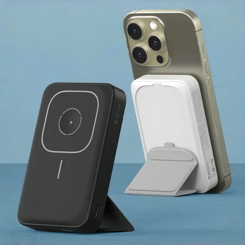 Devia Power Bank Magnetico con Supporto Apple Watch 10.000 mAh 20W Bianco