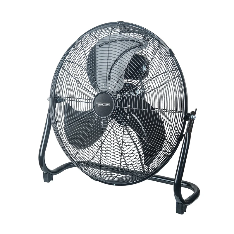 Termozeta Bassotto XL Ventilatore da Pavimento 45 cm Grigio Metallo Alta Velocità