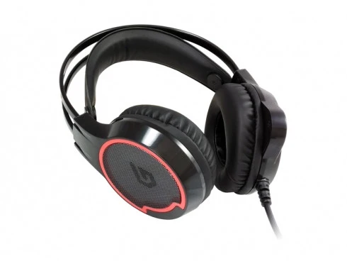 Conceptronic ATHAN U1 Cuffie Gaming USB 7.1 Canali Retroilluminate Nero per PC/PS4
