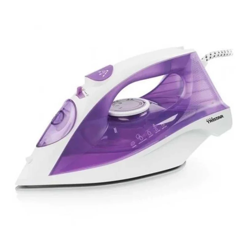 Tristar Ferro da Stiro a Vapore ST-8350 2200W Piastra in Ceramica 300ml Bianco e Viola