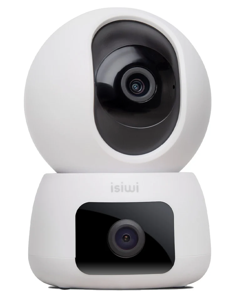 ISIWI Telecamera Wireless Twin Ottica 2K Motorizzata Audio Bidirezionale ISW-DPI4M2