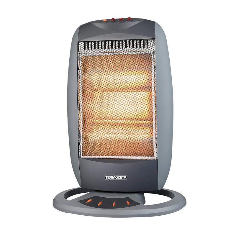 Termozeta TZR03 Riscaldatore elettrico alogeno 1200W 3 livelli grigio per interni