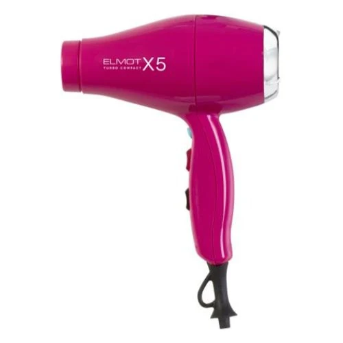 Elmot Phon X5 Asciugacapelli Turbo Compatto Fucsia - Potente e Leggero