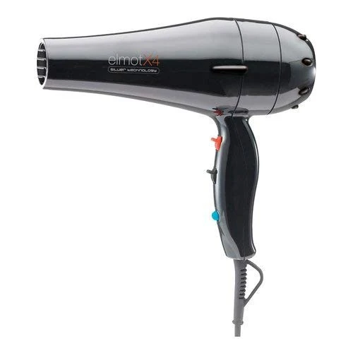 ELMOT X4 Asciugacapelli Professionale Ionico 2100W Nero 2 Velocità 4 Temperature