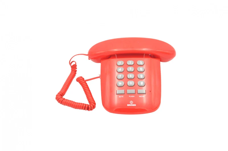 Brondi SOLE Telefono DECT Rosso Grandi tasti Volume regolabile