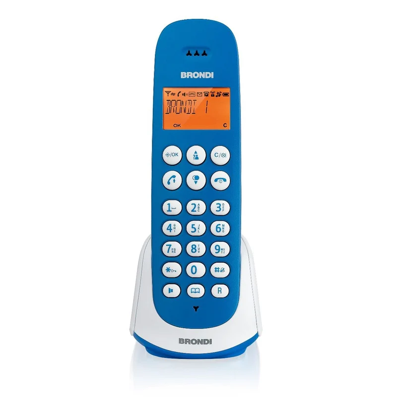 Brondi Adara Telefono DECT Blu Bianco Vivavoce