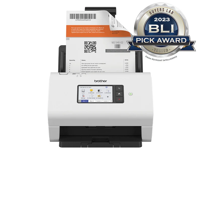 Brother ADS-4900W Scanner Professionale ADF Fronte/Retro 60ppm Wi-Fi Ethernet