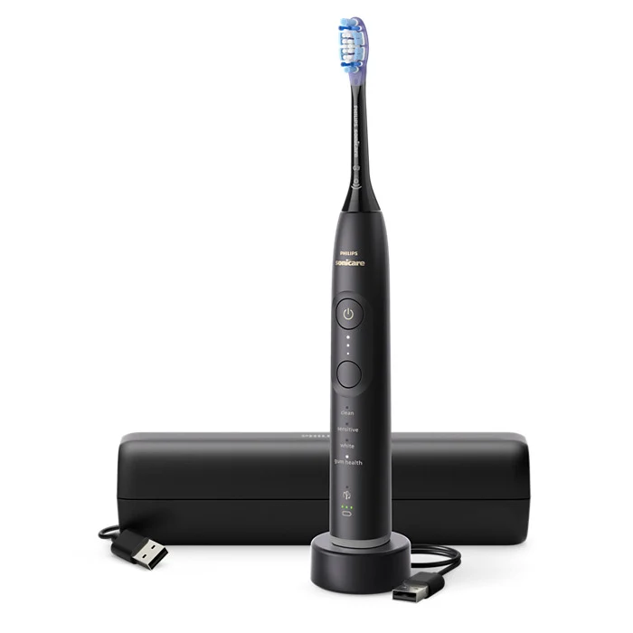 Philips Sonicare 7100 Spazzolino Elettrico Sonico Nero 3 Intensità HX7421/01