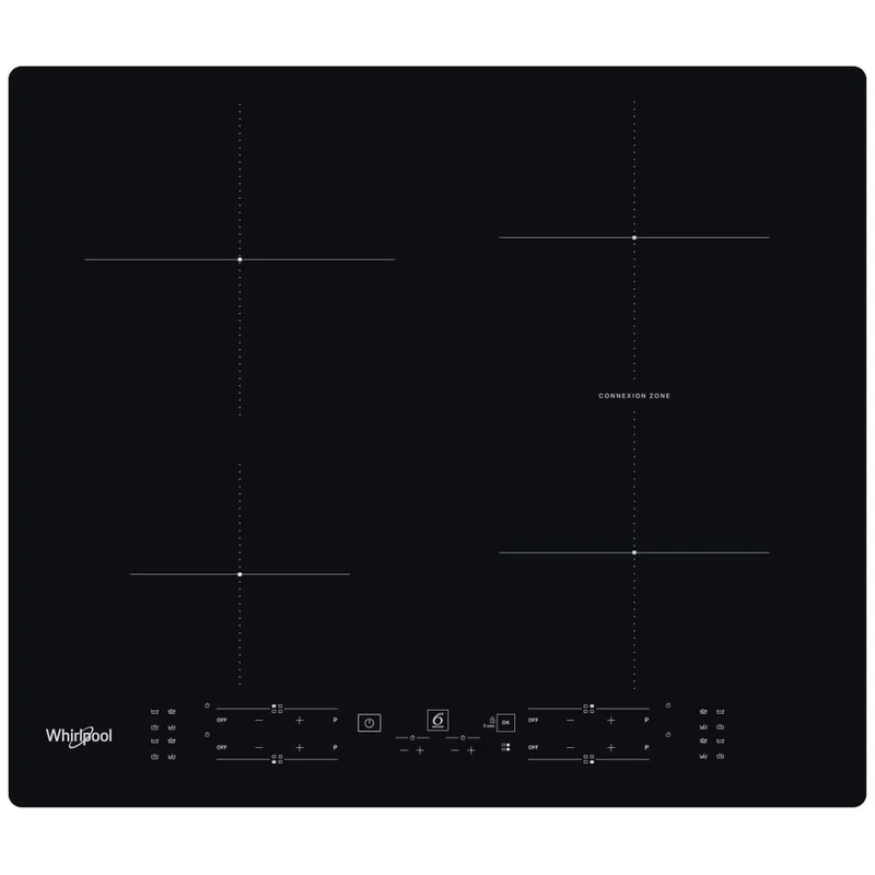 Whirlpool WB B8360 NE Piano Cottura Induzione 4 Zone 59cm Nero Touch da Incasso
