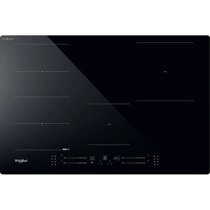 Whirlpool WF S1577 CPNE Piano Cottura Induzione 77cm 4 Fornelli da Incasso Nero