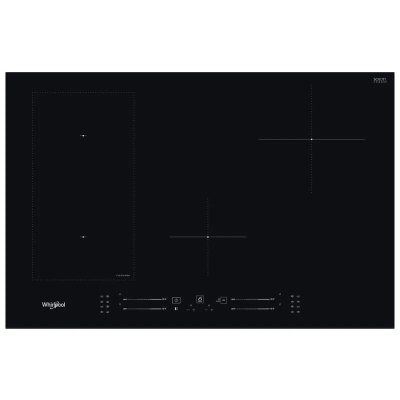 Whirlpool Piano Induzione WL S3377 BF 77cm 4 Fornelli da Incasso Nero Touch