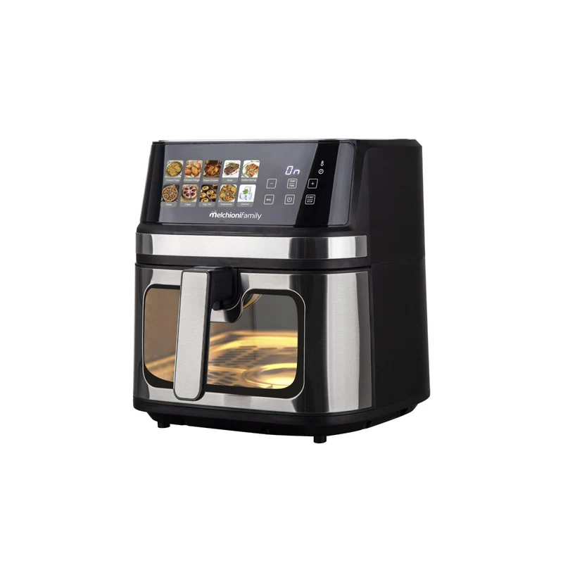 MELCHIONI GAIA PLUS Friggitrice ad Aria 8L XXL 2200W Doppia Resistenza -80% Grassi