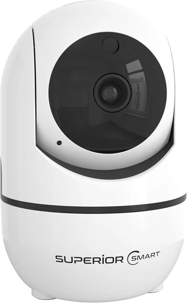 Superior Electronics Telecamera WiFi da Interno iCM001 HD 720p 360° Visione Notturna Audio Bidirezionale MicroSD