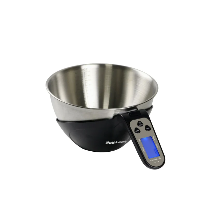 Melchioni Family Bilancia Cucina Digitale Alta Precisione 5kg/2L Piedini Antiscivolo