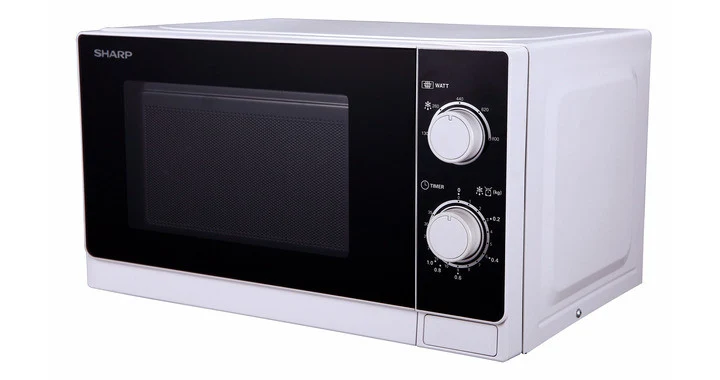 Sharp R-600WW Microonde Combinato 20L 800W Grill 1000W Nero e Bianco 5 Livelli