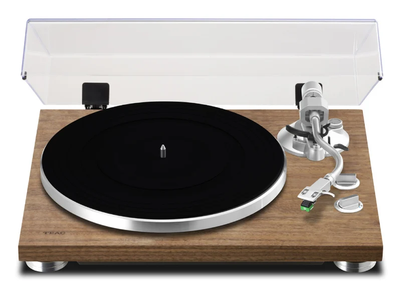 TEAC TN-400BT-X Giradischi Manuale Bluetooth Nero Noce Trasmissione a Cinghia