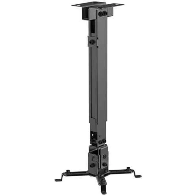 LINK LKBR0401 Staffa Supporto Proiettore da Muro e Soffitto Universale – Acciaio – Portata 10 kg – Inclinazione -15°/+15° – Rotazione 45°