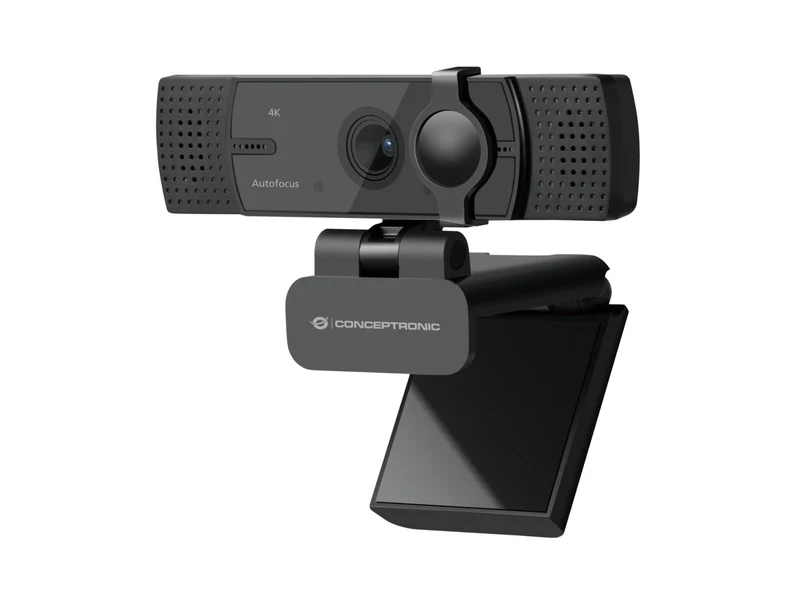 Conceptronic AMDIS07B Webcam 4K 16MP USB 2.0 con Autofocus per PC e Laptop