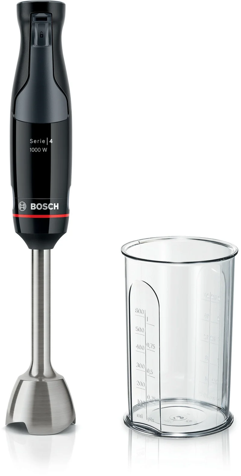 Bosch Serie 4 MSM4B610 Frullatore ad Immersione 1000W 0,6L Antracite e Nero