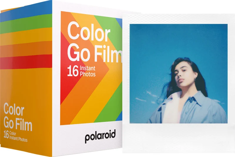 Polaroid Color Film 16 fogli cornice bianca lucida per Polaroid Go - Pellicola istantanea